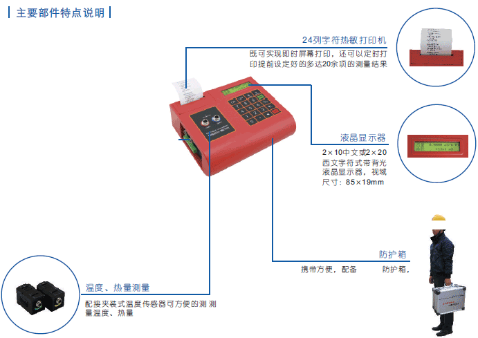 便攜式超聲波熱(冷)量表 NZ-TUC-2000E