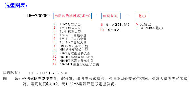 TUF-2000P便攜式超聲波流量計(jì)